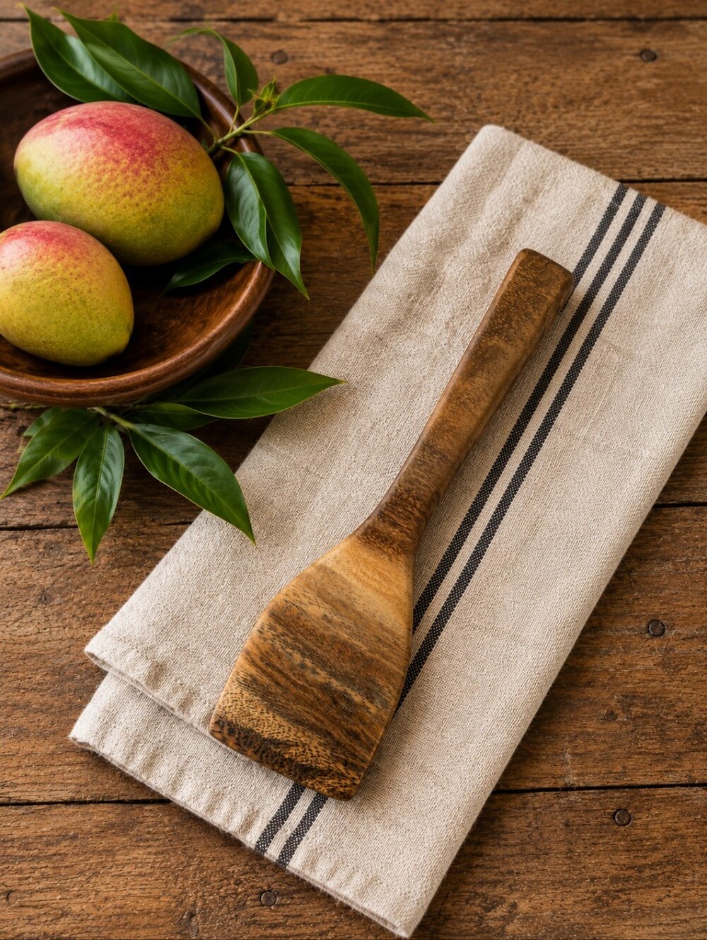 Mango Wood Handmade In Hawaii Reclaimed Wood Spatula Rustic | Farmhouse